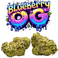 BLUEBERRY OG THCa Flower Exotic Smalls INDICA 14g 28g 112g THC