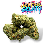 Jet Fuel Gelato Exotic THCa Flower Hybrid 4K