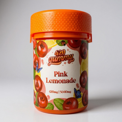 420MG Pink Lemonade 5040mg THC Delta 8 Delta 9 Gummies 12 Count
