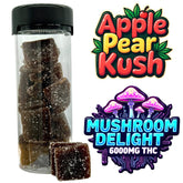 Mushroom THC Gummies 6000mg Apple Pear THCP D9 20 CT