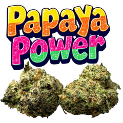 PAPAYA POWER THC Flower Hybrid Exotic Smalls THCa 14g 28g 114g 1/4 lb QP