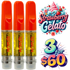 Strawberry Gelato THC Cart 1g Hybrid
