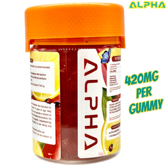 420MG Watermelon Lemonade 5040mg THC Delta 8 Delta 9 Gummies 12 Count