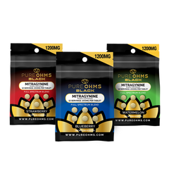 Watermelon Pure Ohms Black 200mg Mitragynine Kratom Tablet