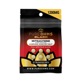 Strawberry Pure Ohms Black 200mg Mitragynine Kratom Tablet