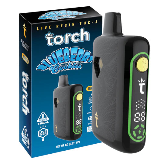 Torch Pulse THC-A Disposabe Vape Pen Blueberry Cookies Indica 6g