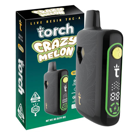 Torch Pulse THC-A Disposabe Vape Pen Crazy Melon Sativa 6g