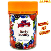 420MG Berry Medley 5040mg THC Delta 8 Delta 9 Gummies 12 Count