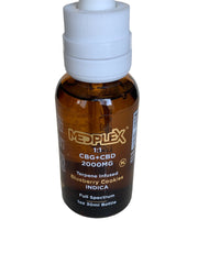 CBG + CBD Oil Blueberry Cookies Hybrid Tincture Drops 2000mg