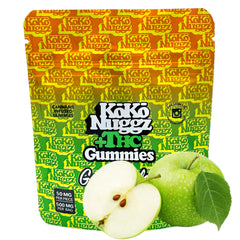 Koko Green Apple 1000mg THC Gummies Vegan Gummies 10 Count