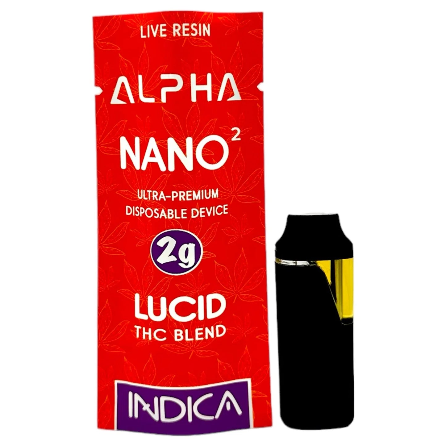 Nano² Alpha WICKED ALIEN Indica Disposable Vape Pen THC THCA THCP 2g
