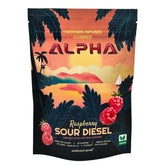 Raspberry Sour Diesel 3000mg THC Blend Vegan Gummies 30 Ct