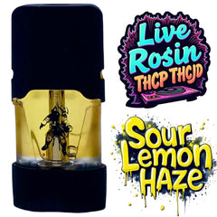 Live Rosin Sour Lemon Haze Sativa THC Pod 1g THCP THCJD HHCO Delta-8