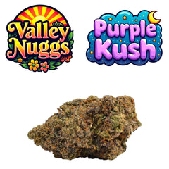 Baby Vally Nuggs THC-A Purple Kush Indica Exotic Flower 7g