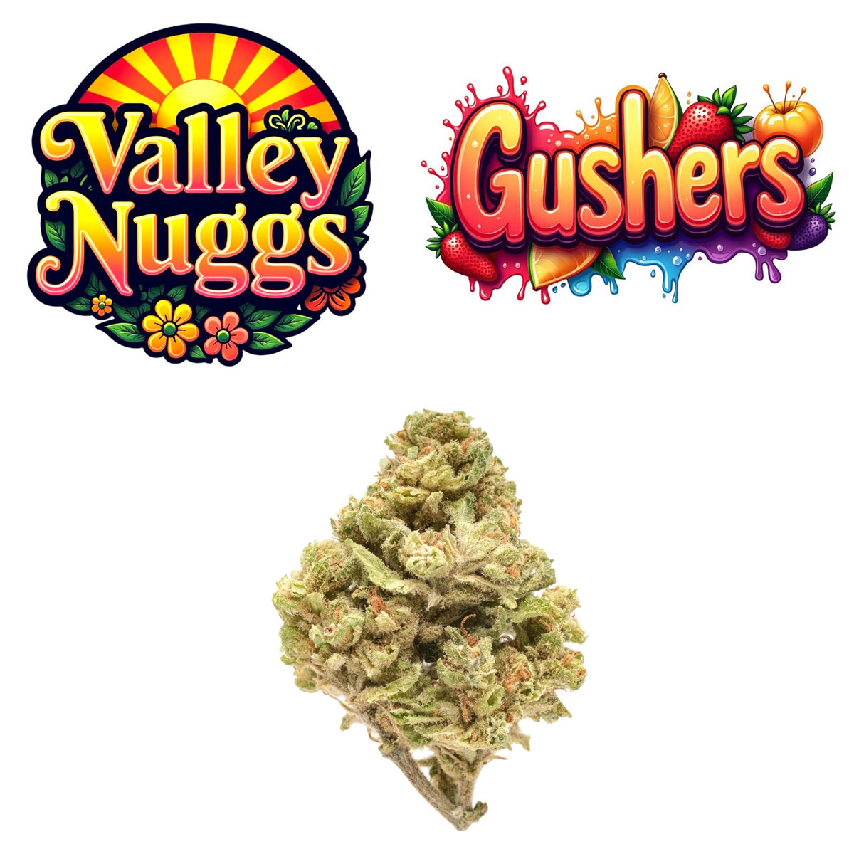 Baby Vally Nuggs THC-A Gushers Indica Exotic Flower 7g