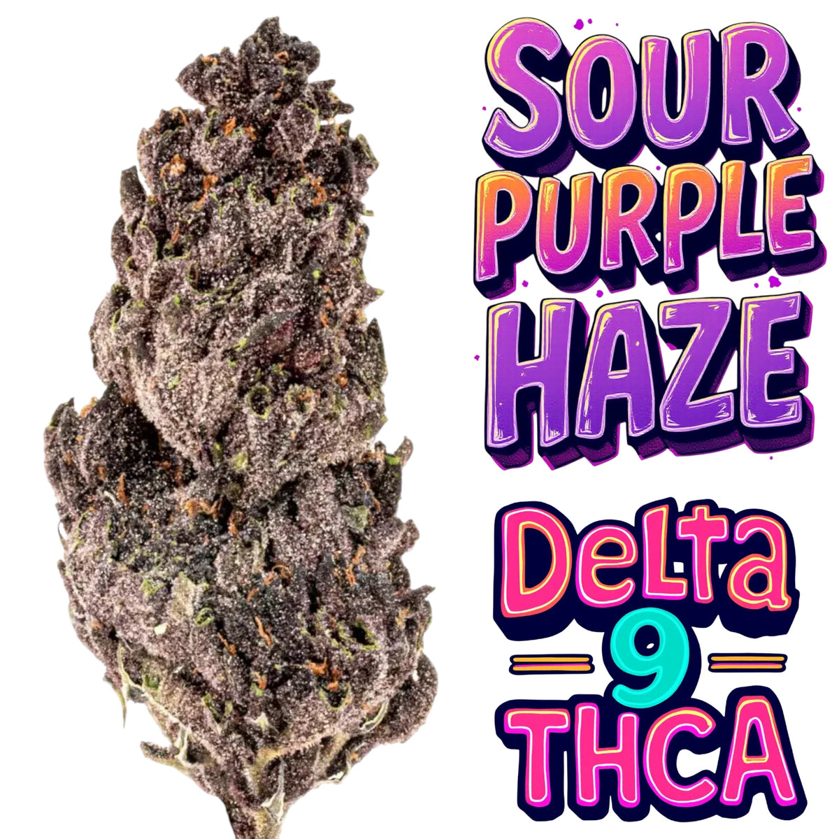 MedPlex Sour Purple Haze CBD + Delta 9 THC Sativa Exotic Flower 10g