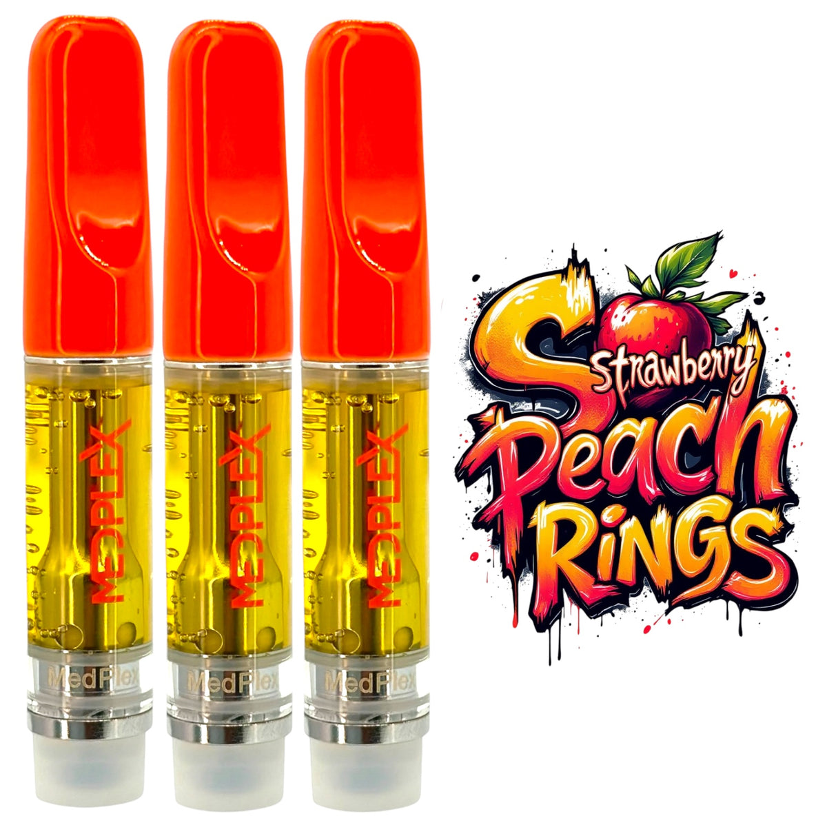 Formula26 Strawberry Peach Rings Sativa 510 Thread THC Blend Cartridge 1g