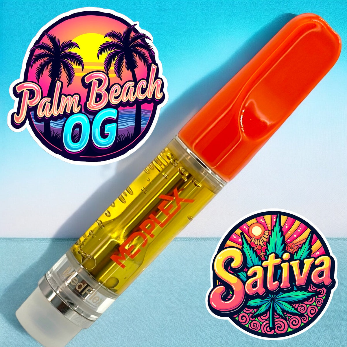 PALM BEACH OG Sativa 510 Thread THC H4CBD THCP THCJD Cartridge 1g