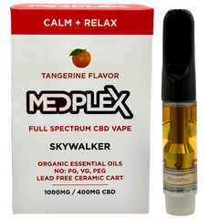 MedPlex Tangerine Skywalker OG CBD Vape 510 Thread Cartridge 1g 750mg