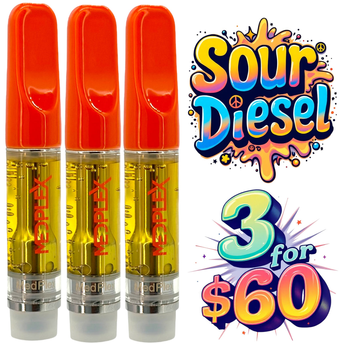 Formula26 Sour Diesel Sativa 510 Thread THC Blend Cartridge 1g
