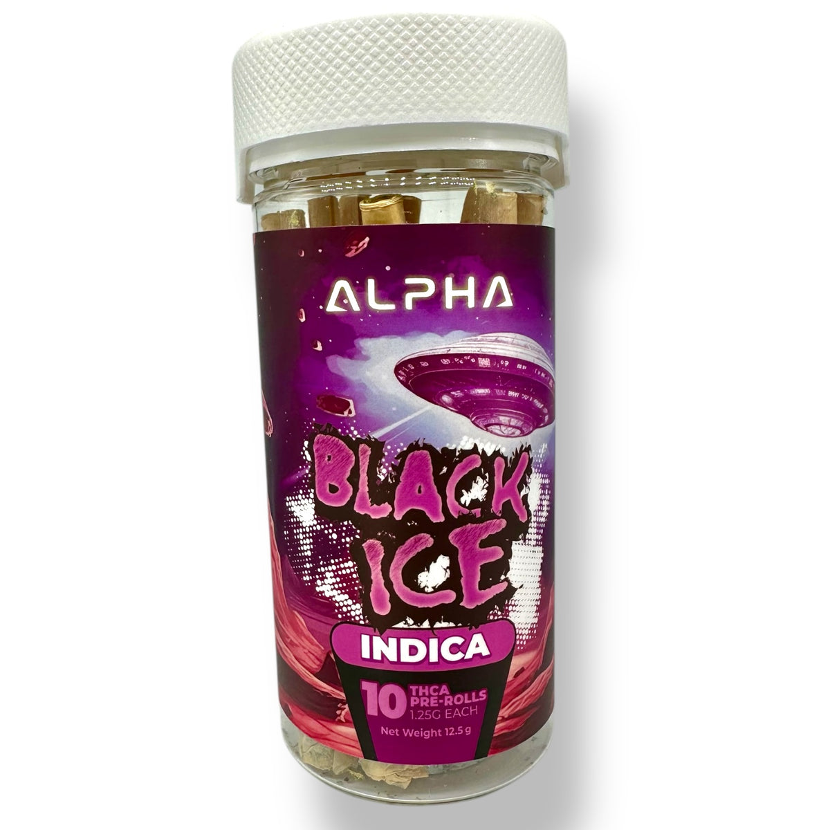 Black Ice THCa Pre Rolls 10 Pack 12.5g 🟣 Indica