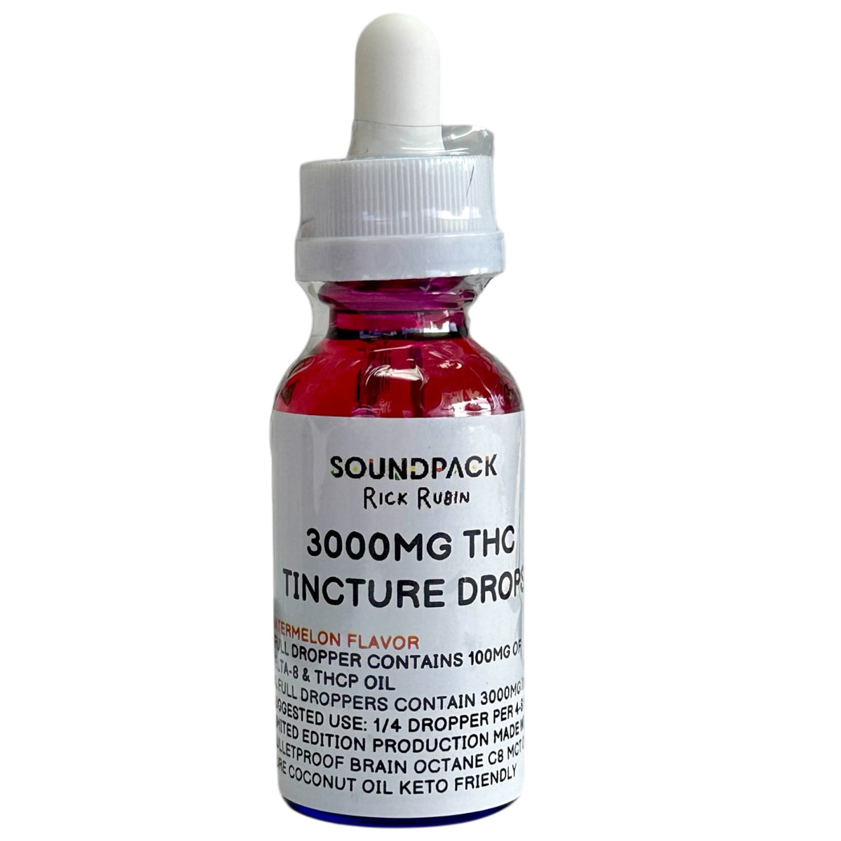 SoundPack THC Oil Tincture Drops 3000MG Watermelon Delta 8 9 THCP 30ml