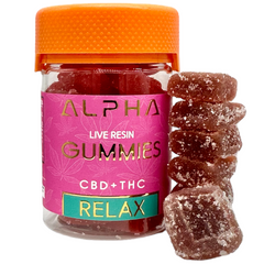 Relax RAINBOW CANDY 10:1 2000mg CBD + Delta 9 THC Gummies 20 Count