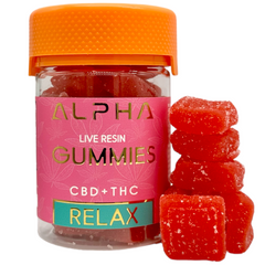 Relax Cherry Lime 10:1 2000mg CBD + Delta 9 THC Gummies 20 Ct