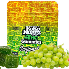 Koko Green Grape 1000mg THC Gummies Vegan Gummies 10 Count