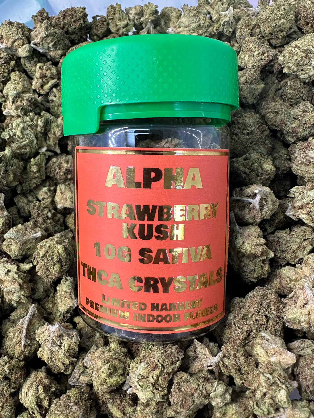 Strawberry Kush THCa Flower Exotic Sativa 10g