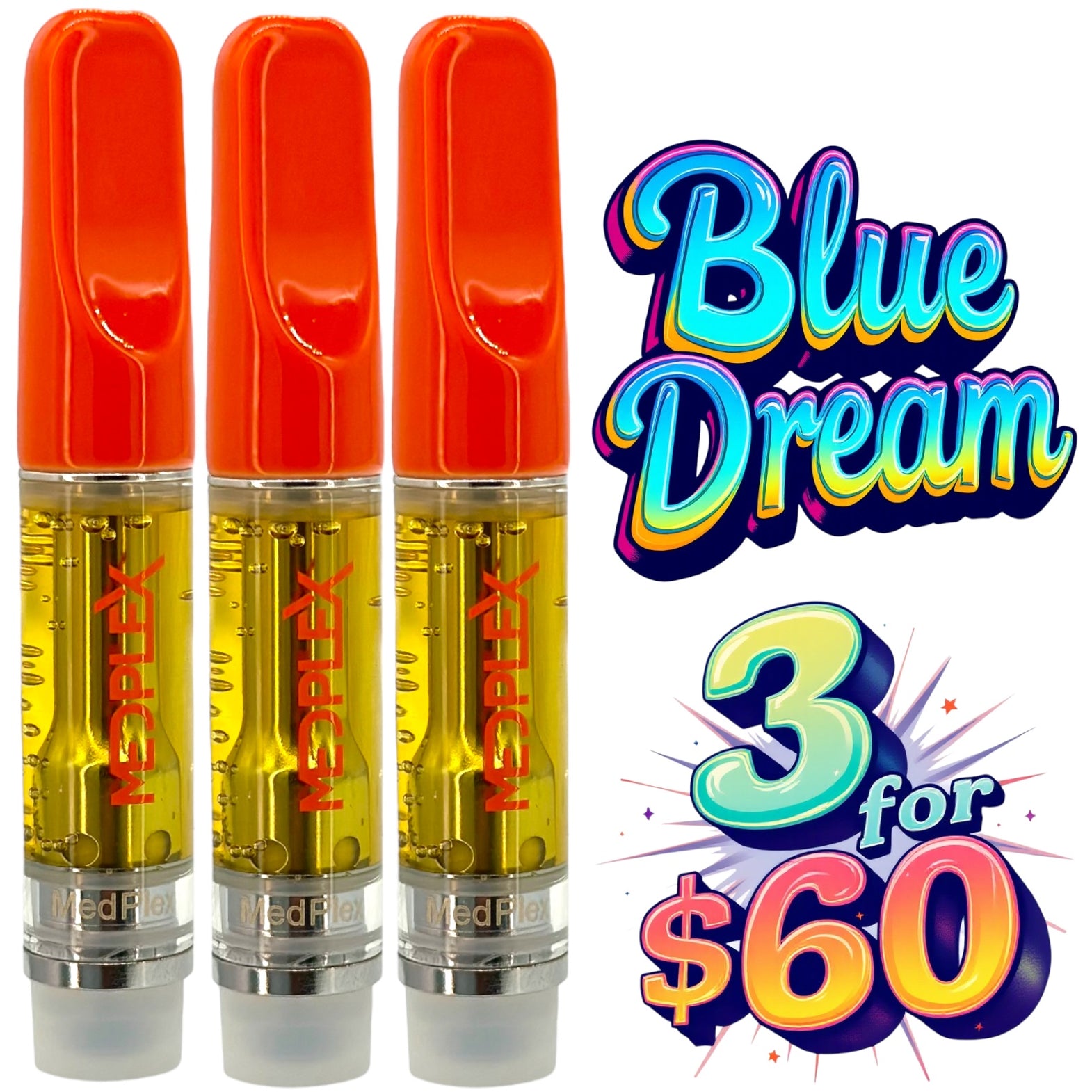 Blue Dream THC Vape Cart Sativa MedPlex Blue Dream THC Vape Cart Sativa MedPlex