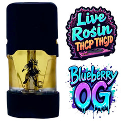 Live Rosin Blueberry OG THC Pod Indica 1g  THCJD THCP HHCO Delta-8