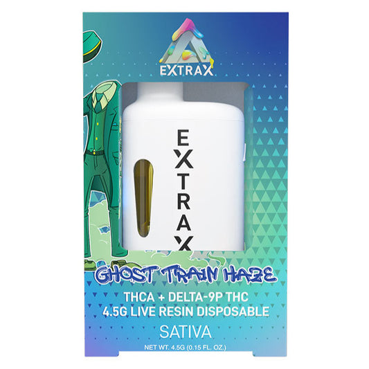 Adios Extrax Ghost Train Haze Sativa THCA THC-P Disposable Vape Pen 4.5g