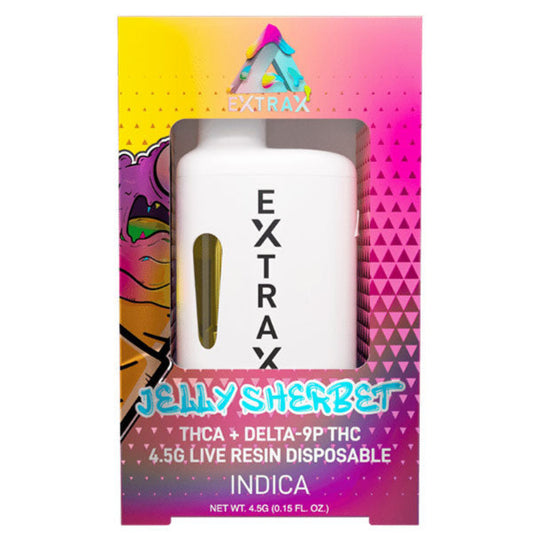 Adios Extrax Jelly Sherbet Indica THCA THC-P Disposable Vape Pen 4.5g