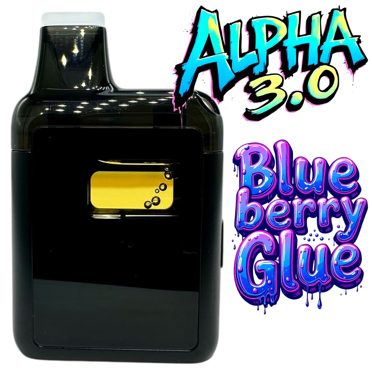 Alpha Blueberry Glue HYBRID THC HHCo THCjd THCp Disposable Vape 3g