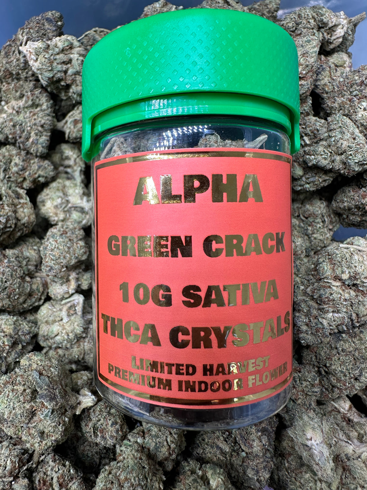 Green Crack THCa Flower Sativa 10g 🔴