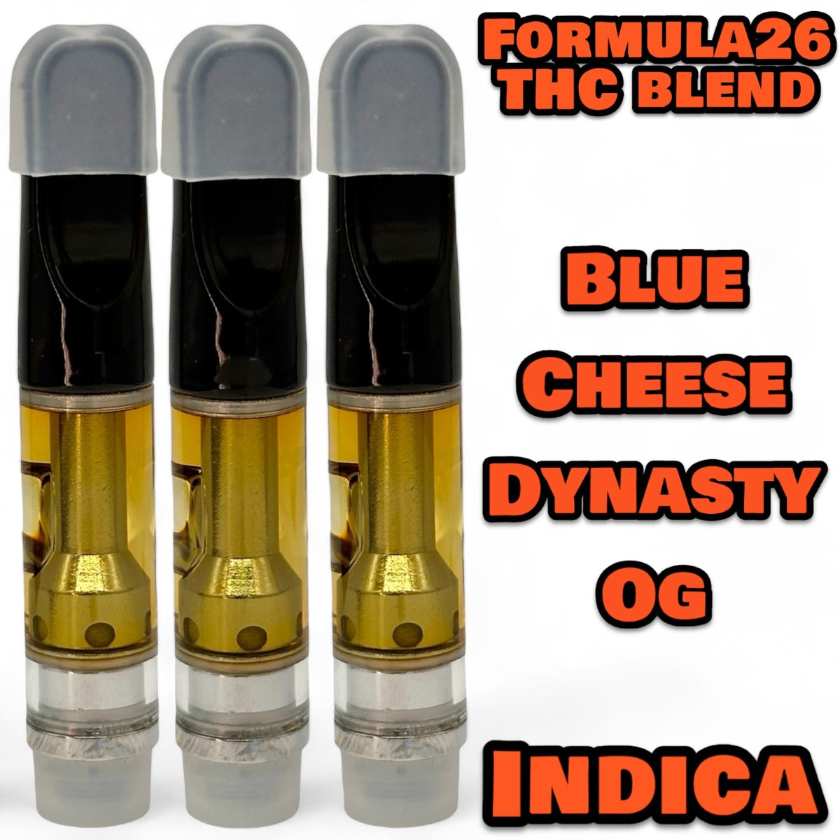 Formula26 Blue Cheese Dynasty OG Indica 510 Thread THC Blend Cartridge 1g