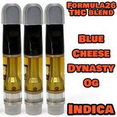 Formula26 Blue Cheese Dynasty OG Indica 510 Thread THC Blend Cartridge 1g