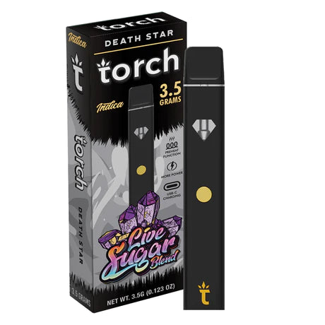 Live Sugar Death Star Indica THC-P Torch Disposable Vape Pen 3.5g
