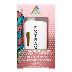 Adios Extrax SWEET TOOTH HYBRID THCA THC-P Disposable Vape Pen 4.5g