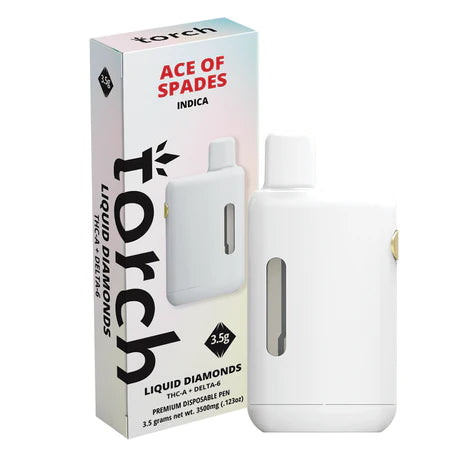Liquid Diamonds Ace of Spades Indica THC-A Torch Disposable Vape Pen 3.5g