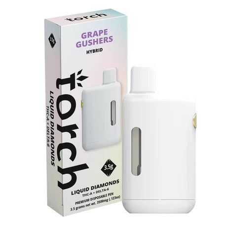 Liquid Diamonds Grape Gushers Hybrid THC-A Torch Disposable Vape Pen 3.5g