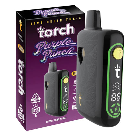 Torch Pulse THC-A Disposabe Vape Pen Purple Punch Indica 6g