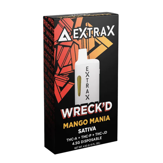 Wrecked Delta Extrax Mango Mania Sativa THCP Disposable Vape Pen 4.5g