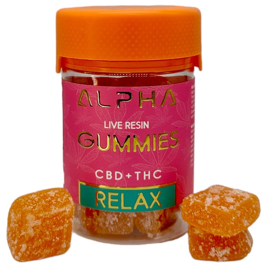 Relax Juicy Mango CBD + Delta 9 THC Gummies 10:1 2000mg 20 Count