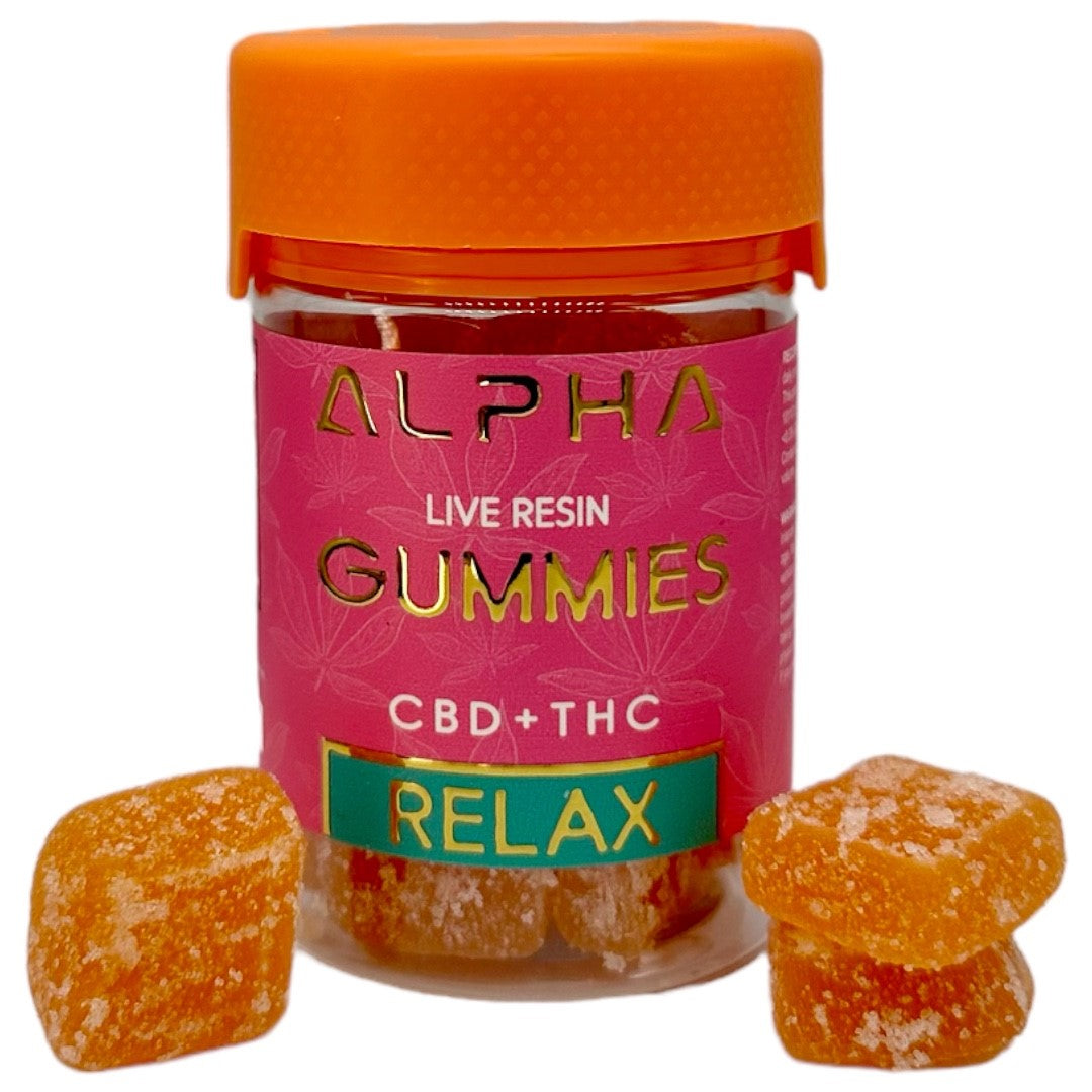 Relax Juicy Mango 10:1 2000mg CBD + Delta 9 THC Gummies 20 Count