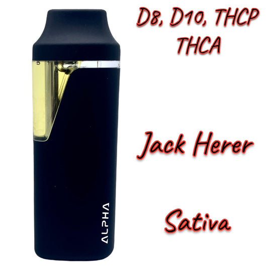 Nano² Alpha JACK HERER Sativa Disposable Vape Pen THC THCA THCP 2g