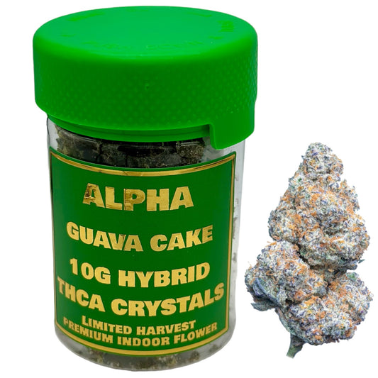 Alpha THC-A Guava Cake Hybrid Delta 9 Flower 10g