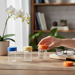 Chubby Gorilla Style Aviator 4 oz Jars Wholesale 400 CT for Weed Flower Pre Rolls Gummies Pills Liquid Hash BEIGE caps