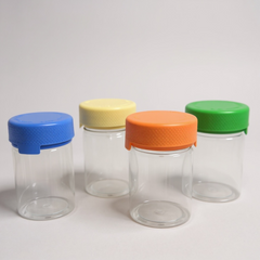 Chubby Gorilla Style Aviator 4 oz Jars Wholesale 400 CT for Weed Flower Pre Rolls Gummies Pills Liquid Hash BEIGE caps